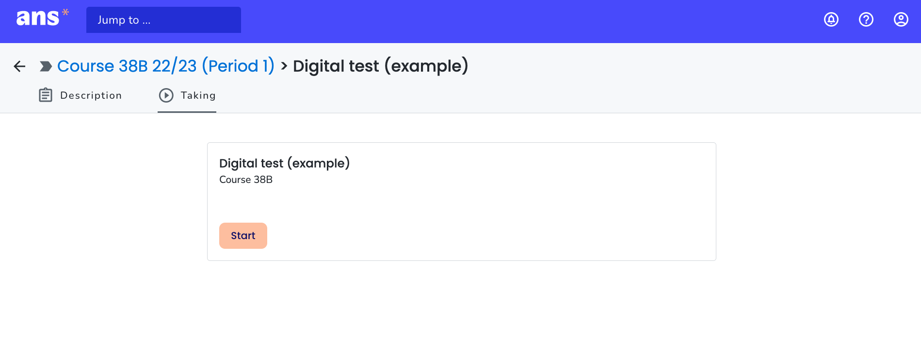How To Start A Digital Test Ans