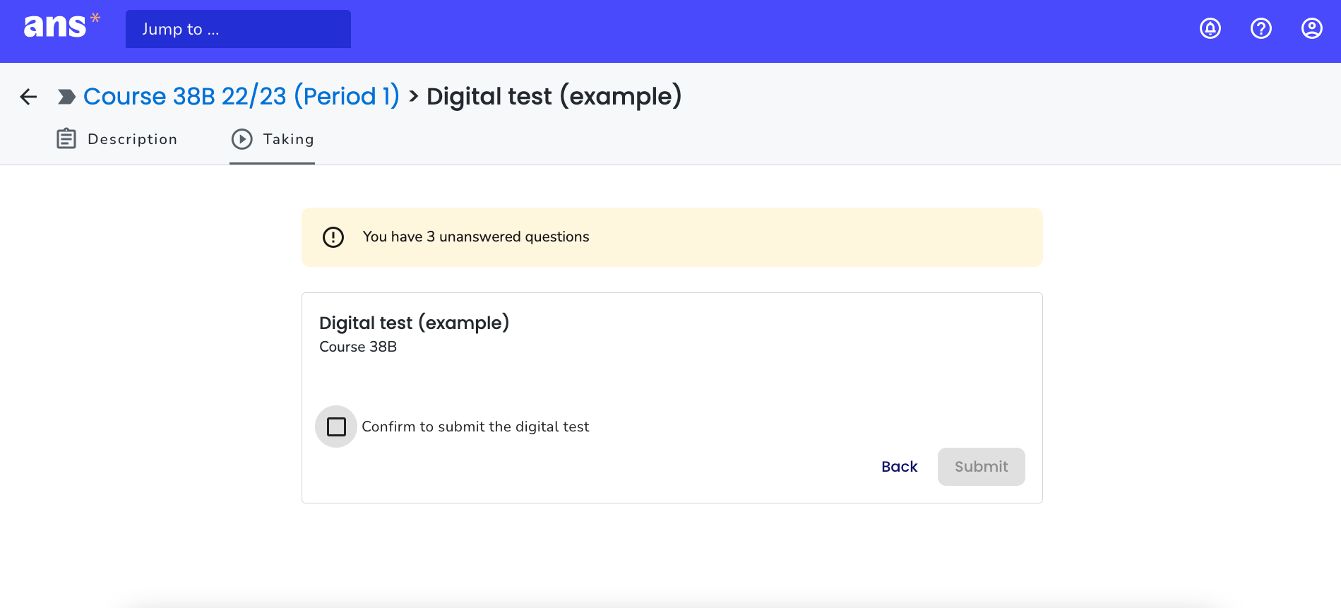 How To Start A Digital Test Ans