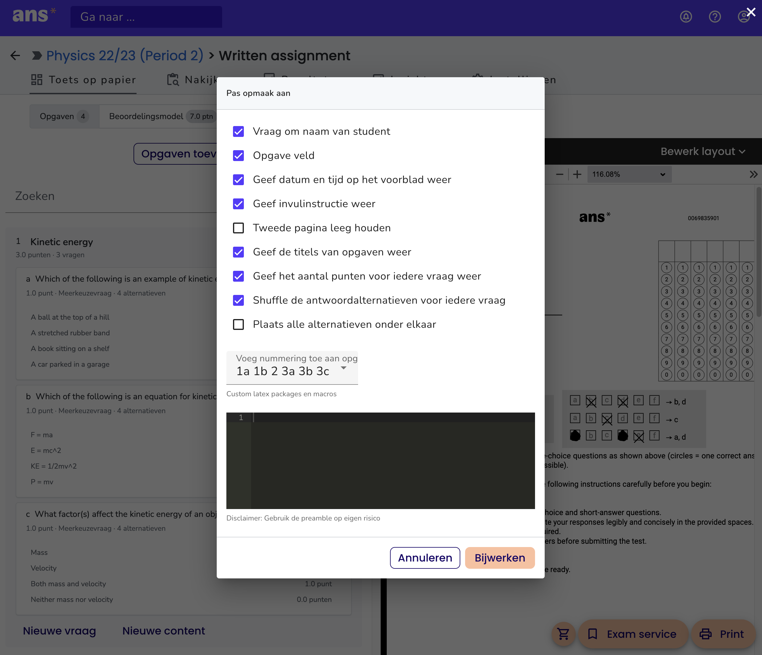 Editlayout