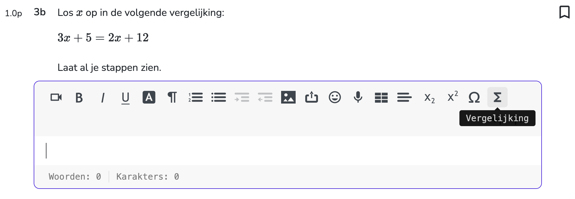 NL Vergelijkingseditor text editor.png