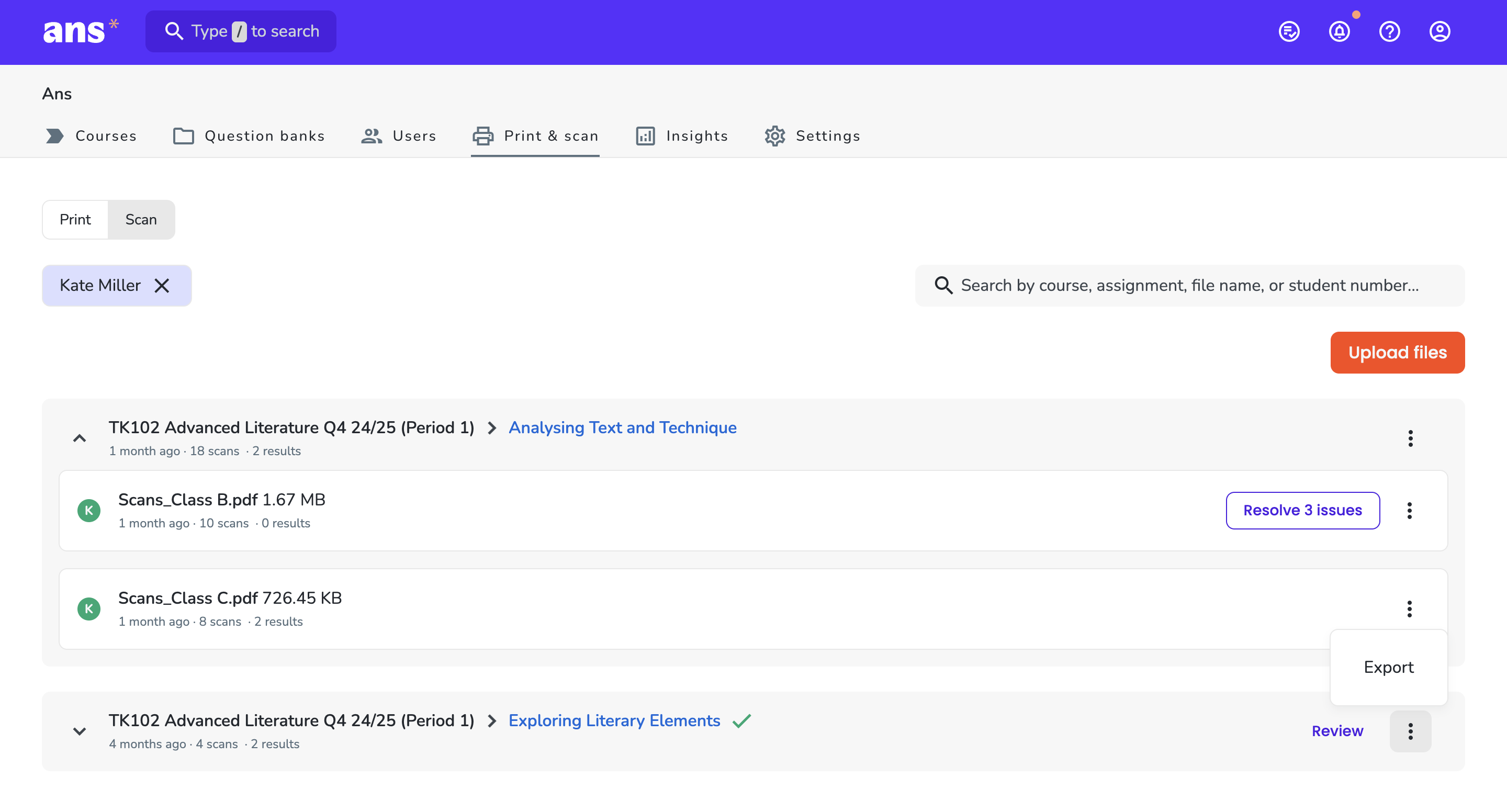Clearer overview of scanned assignments_Story #72531.png