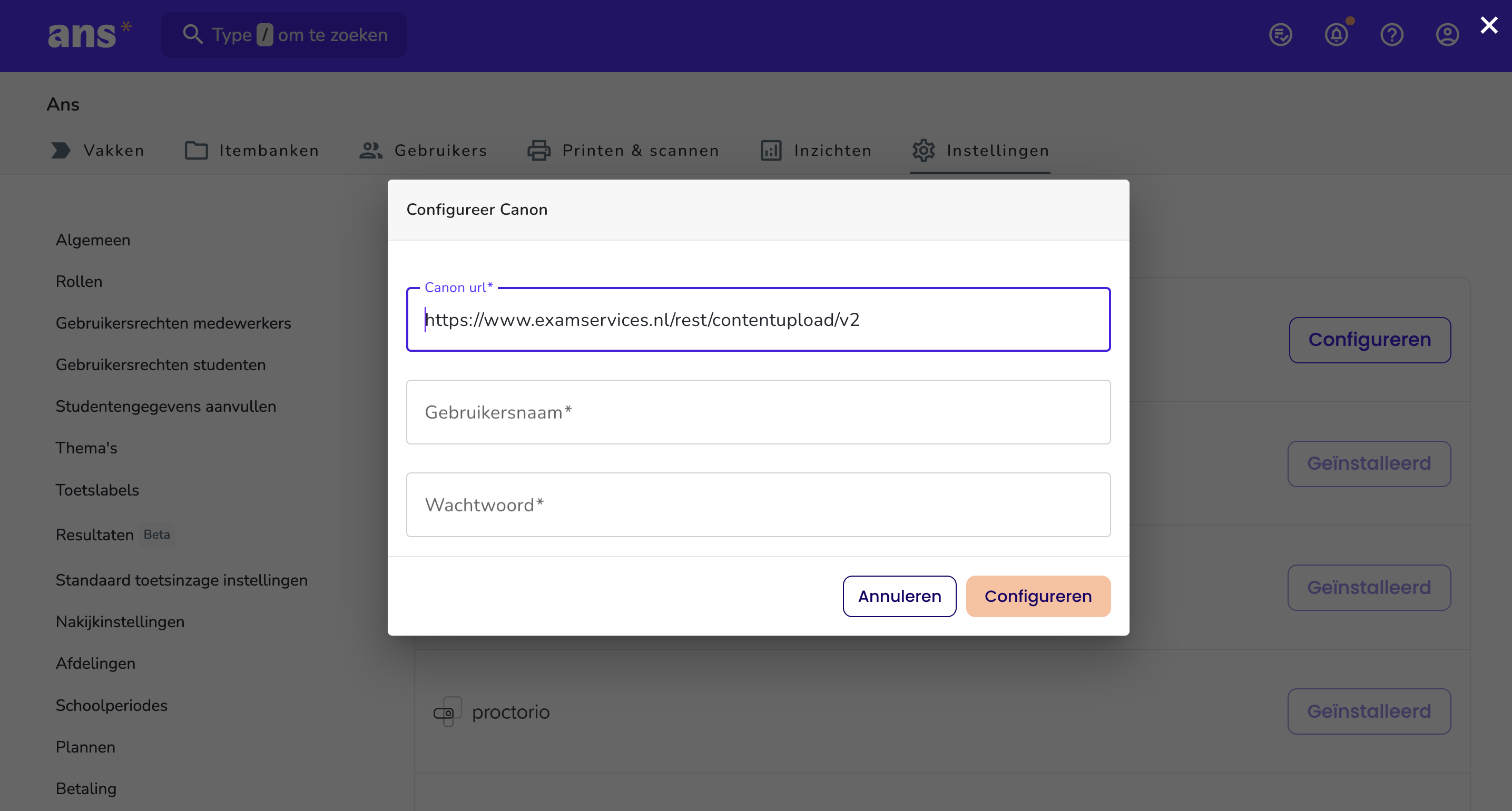 NL - Canon configureren