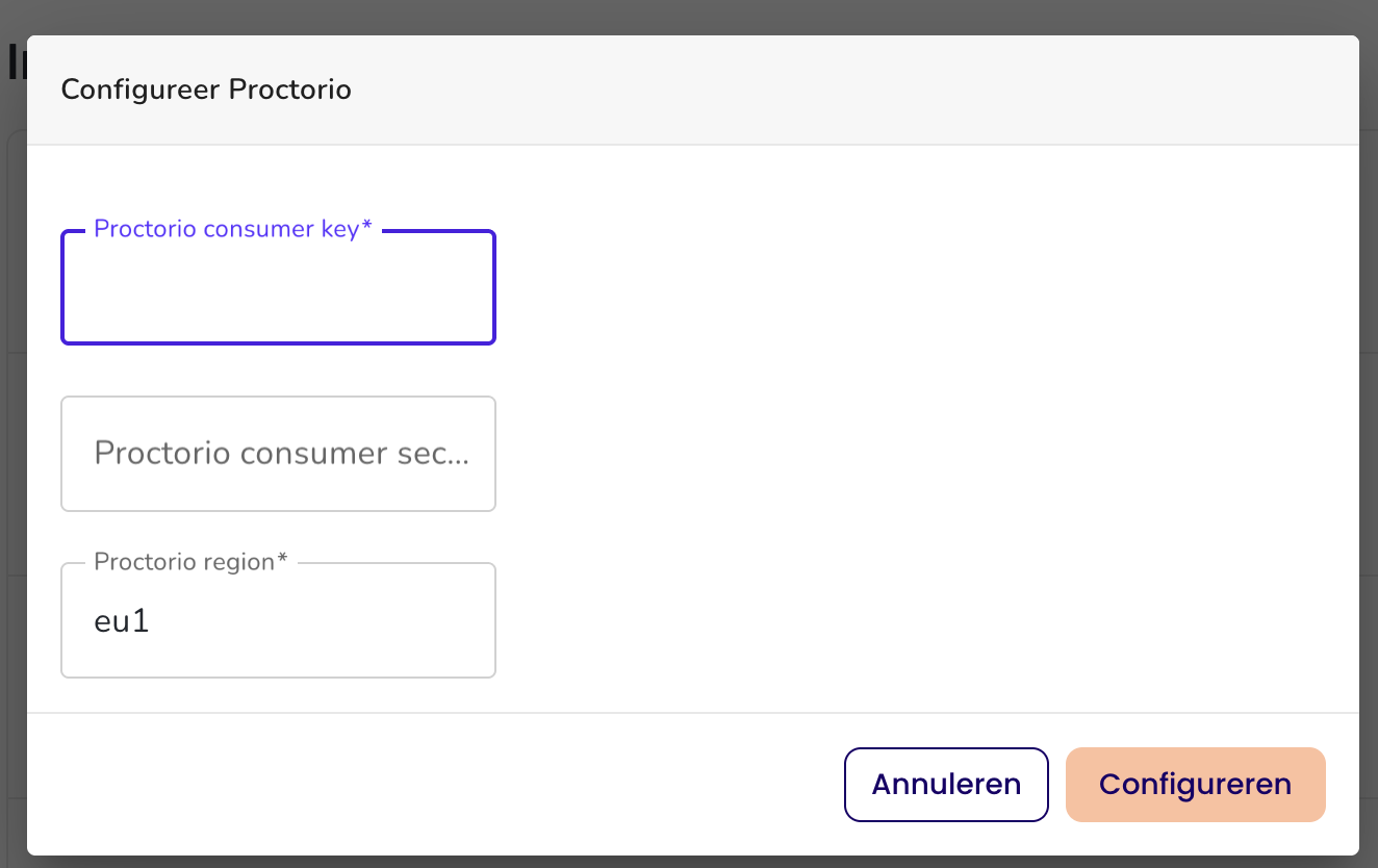 NL - Configureer Proctorio