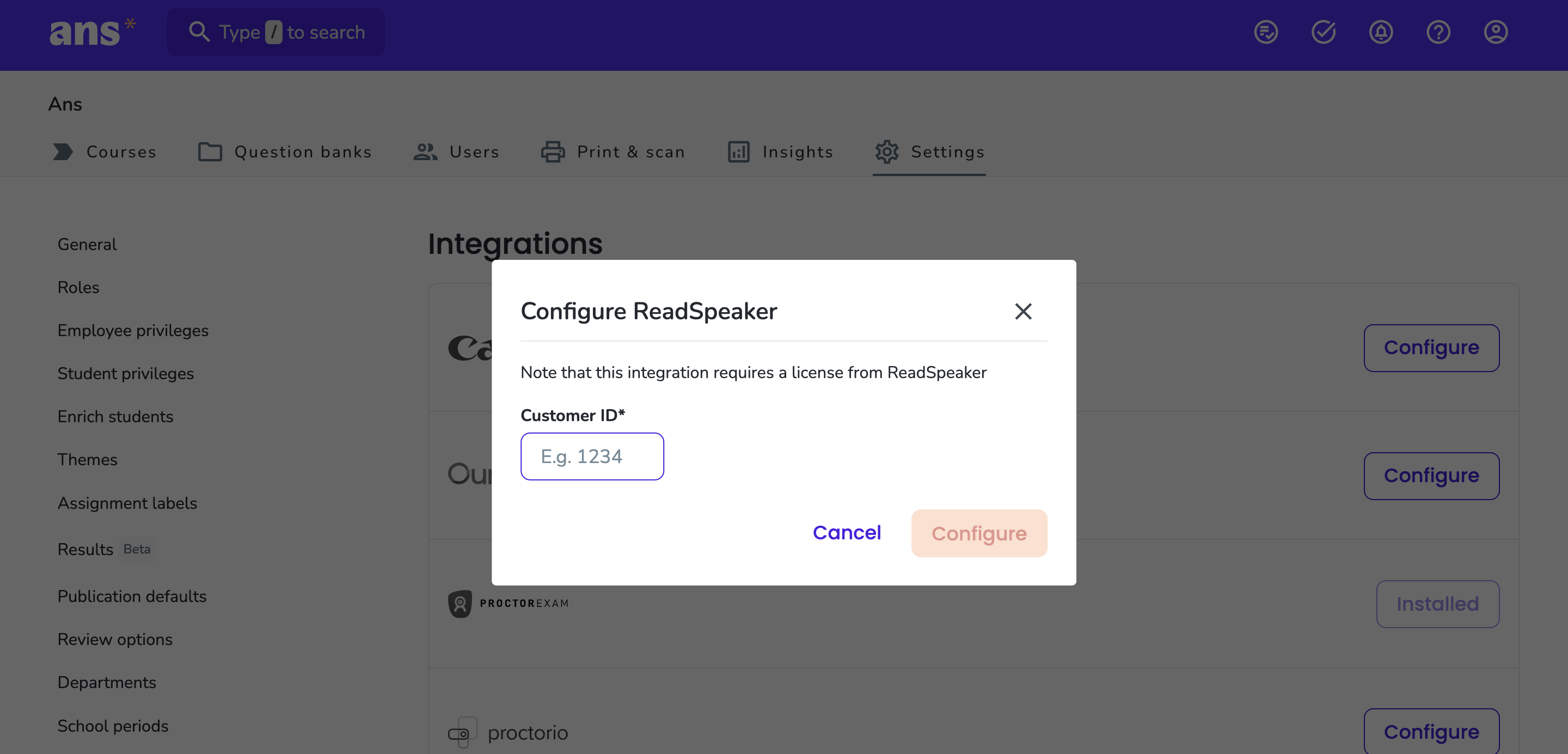 Configure ReadSpeaker