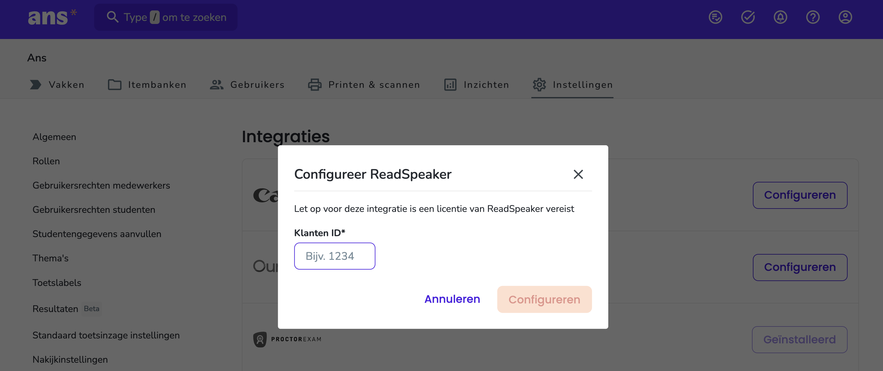 ReadSpeaker configureren