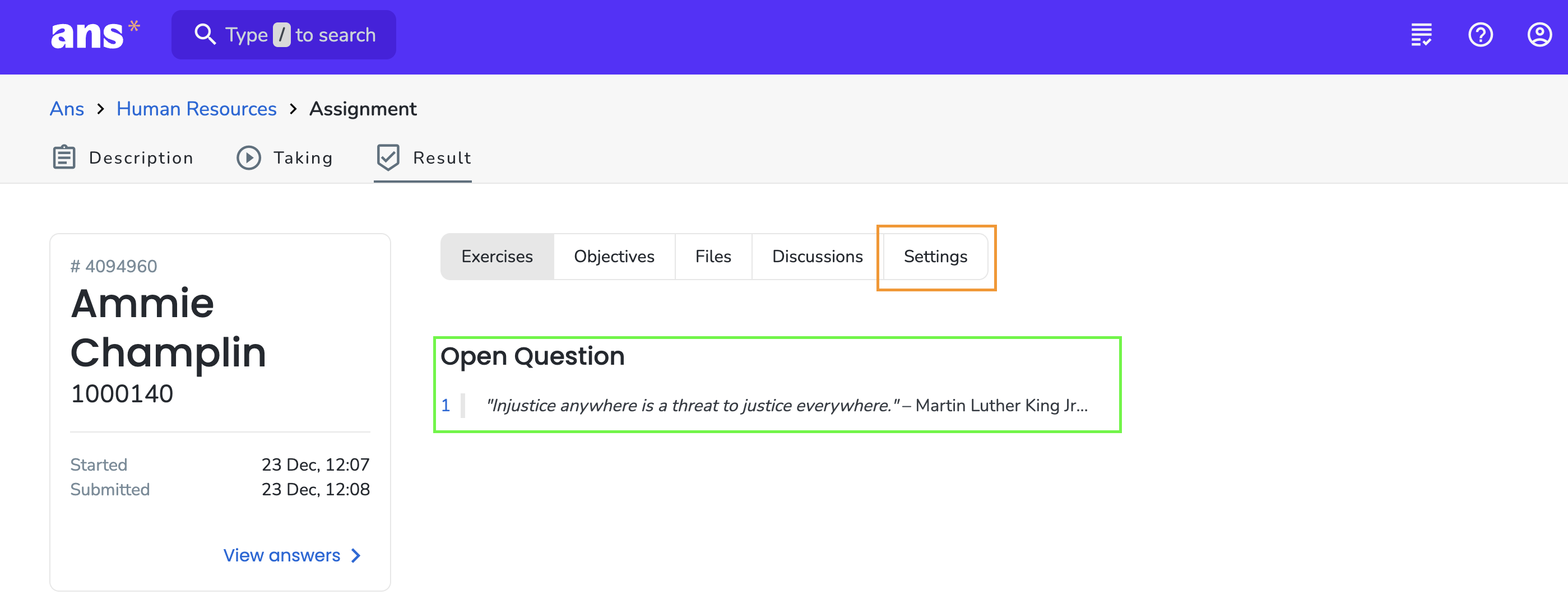 Question contents + printable view of published content