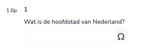 alfanumeriek invulveld