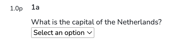 Dropdown gap type