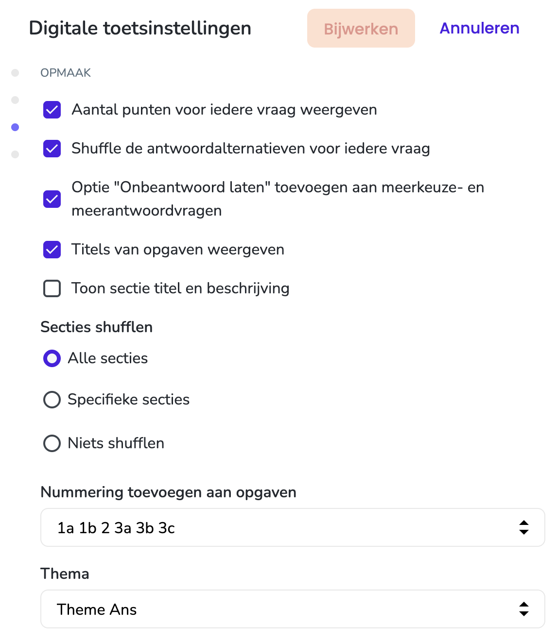 Opmaak