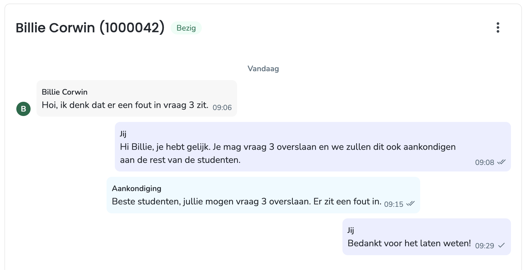 Leesbevestigingen