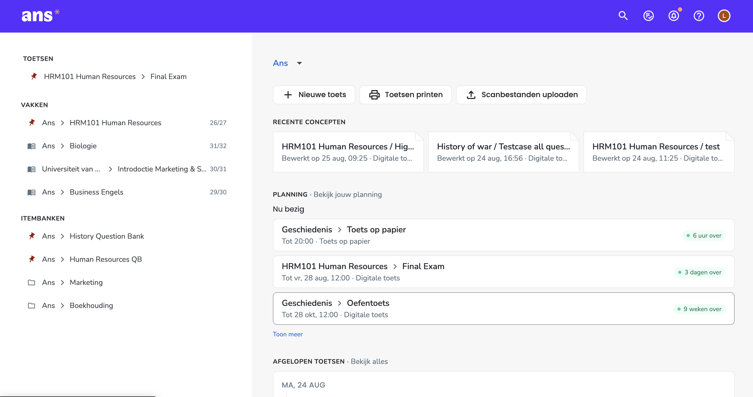 Startpagina