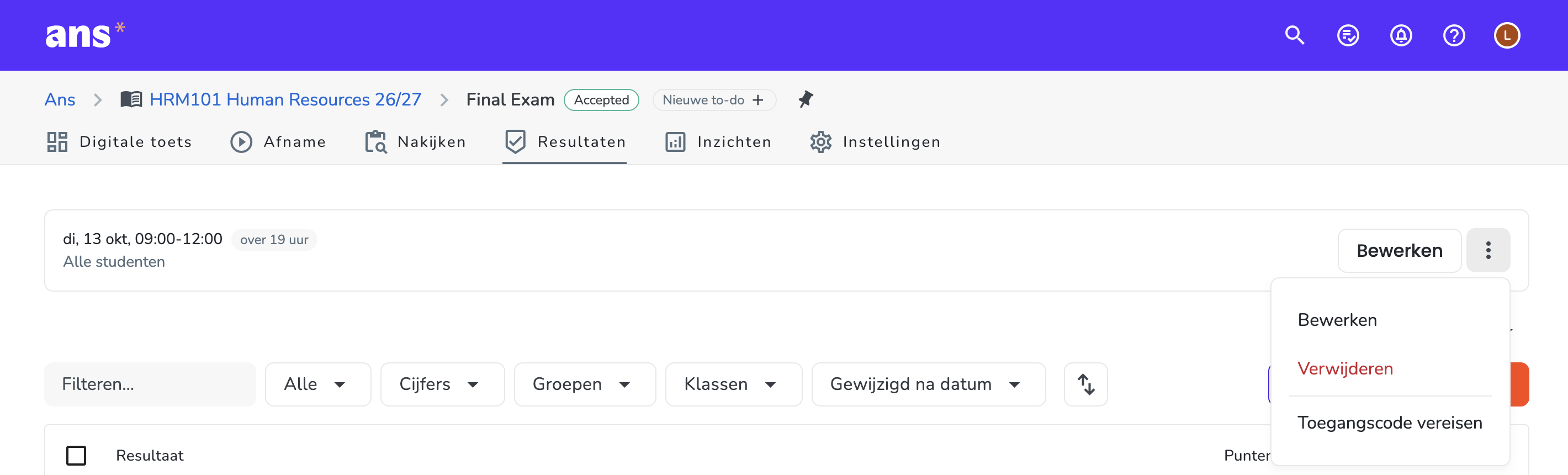 Publicaties beheren