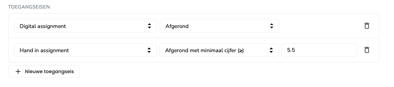 Toegangseisen