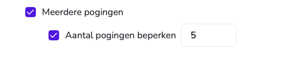 Meerdere pogingen